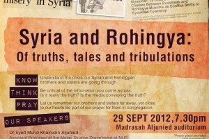 Event Review: “Syria and Rohingya: Of Truths, tales and tribulations”